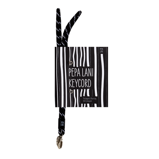 [PBW.10088] Pepa lani sleutelkoord Black & white stripes