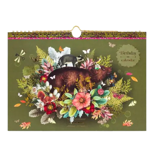 [PMP.61155] Pimpelmees birthdaycalendar Bear - Olive 