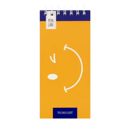 [PPL.40034] Pepa Lani to do list Flower smiley orange 