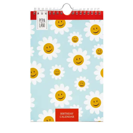 [PPL.40041] Pepa lani birthday calendar Flower smiley flowers 