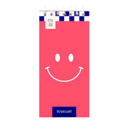[PPL.40047] Pepa lani to do list Flower smiley roze 