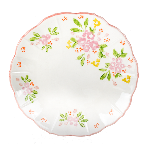 [KK.70083] Kitsch Kitchen ontbijtbord Mercado de Flores groen