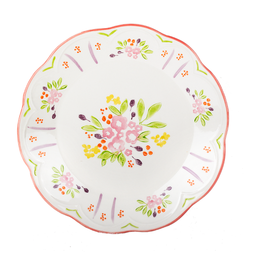 [KK.70085] Kitsch Kitchen diner plate Mercado de Flores green