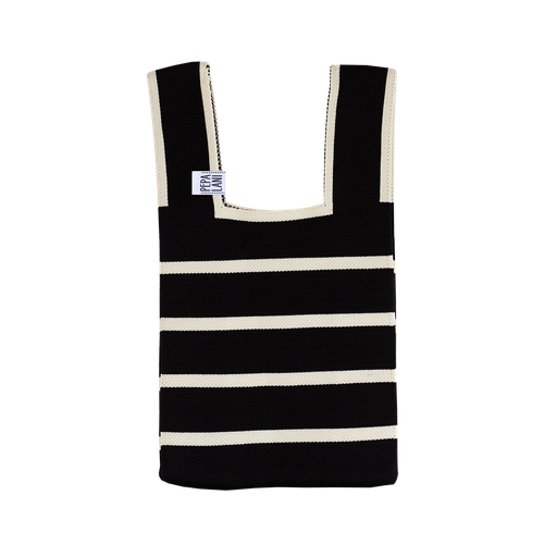 [PBW.10091] Pepa lani poppy bag Black & White Stripes