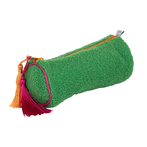 [PPL.40065] Pepa Lani pencil case round Spring Flower & Fruity Fluffy green