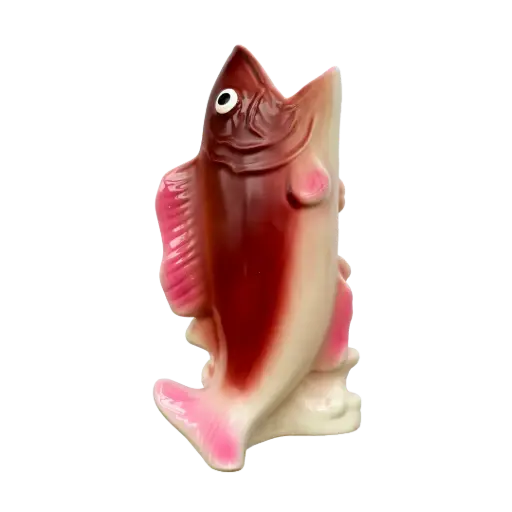 [HD0392-1] Kitsch Kitchen vaas vis rood/roze