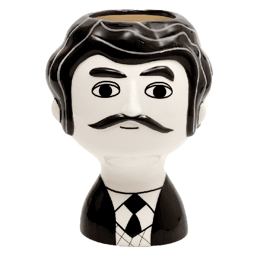 [HD0539] Kitsch Kitchen vase Carlos b/w