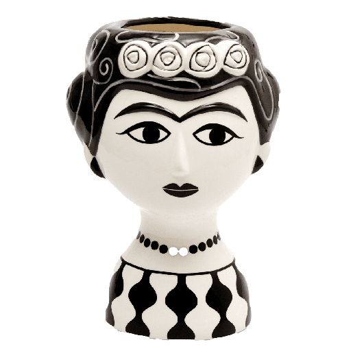 [HD0540] Kitsch Kitchen vase Marisol b/w
