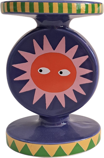 [KK.70117] Kitsch Kitchen candle holder Loteria El Sol
