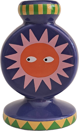 [KK.70118] Kitsch Kitchen kandelaar Loteria El Sol pilaar