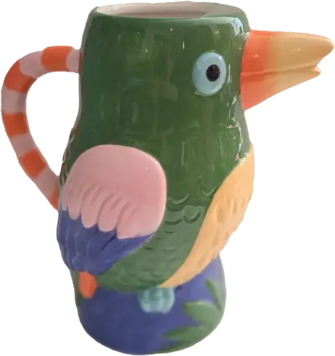 [KK.70124] Kitsch Kitchen jug Loteria El Cotorro (bird)