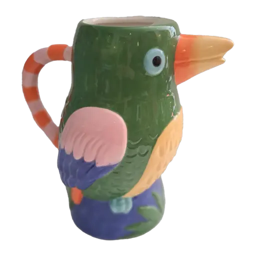 [KK.70124] Kitsch Kitchen jug Loteria El Cotorro (bird)