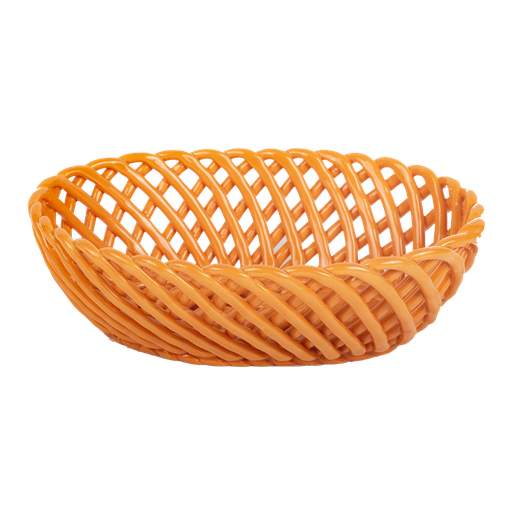 [KK.80022] Kitsch Kitchen mandje porselein ovaal Streetstyle oranje M