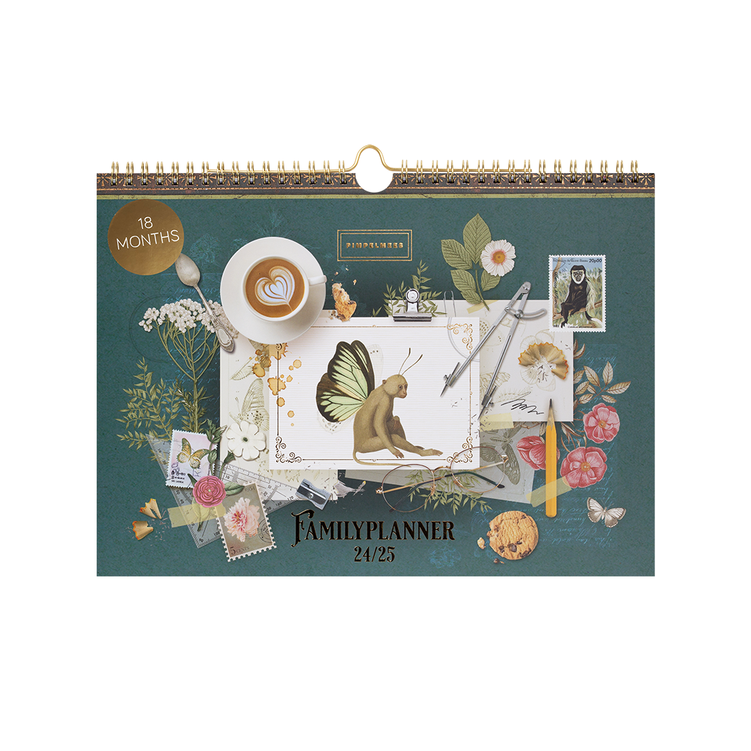 Pimpelmees family planner 18 months 2024 2025 Wonderland Fig